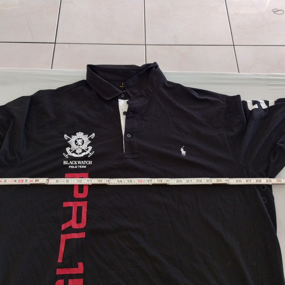 Polo Ralph Lauren Mens Blackwatch Polo Team Long Sleeve Shirt T-Shirt 3XL PRL 15 - Picture 8 of 9